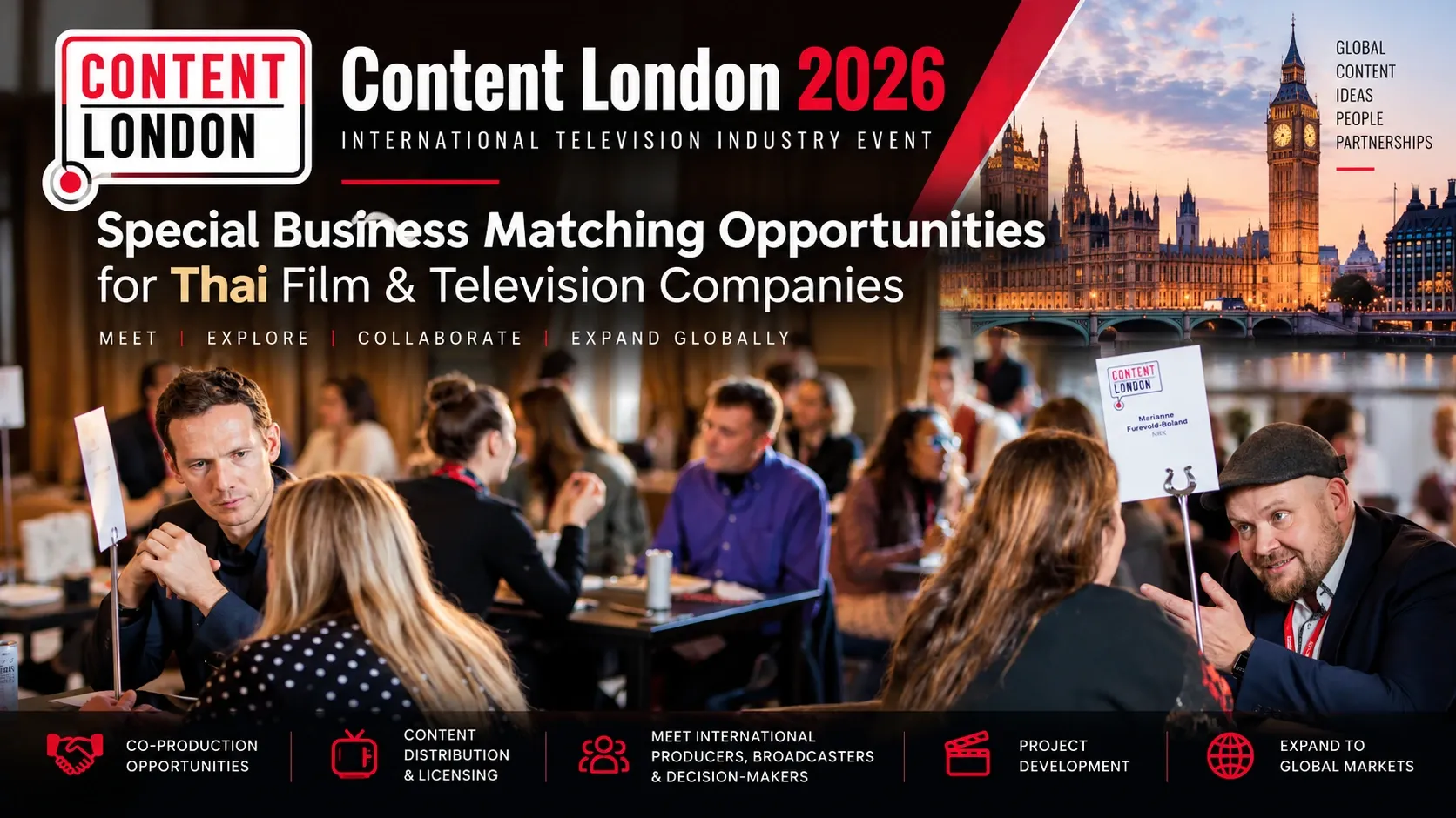 Content London 2026 Opens Special Business Matching Opportunities for Thai Film and Television Companies